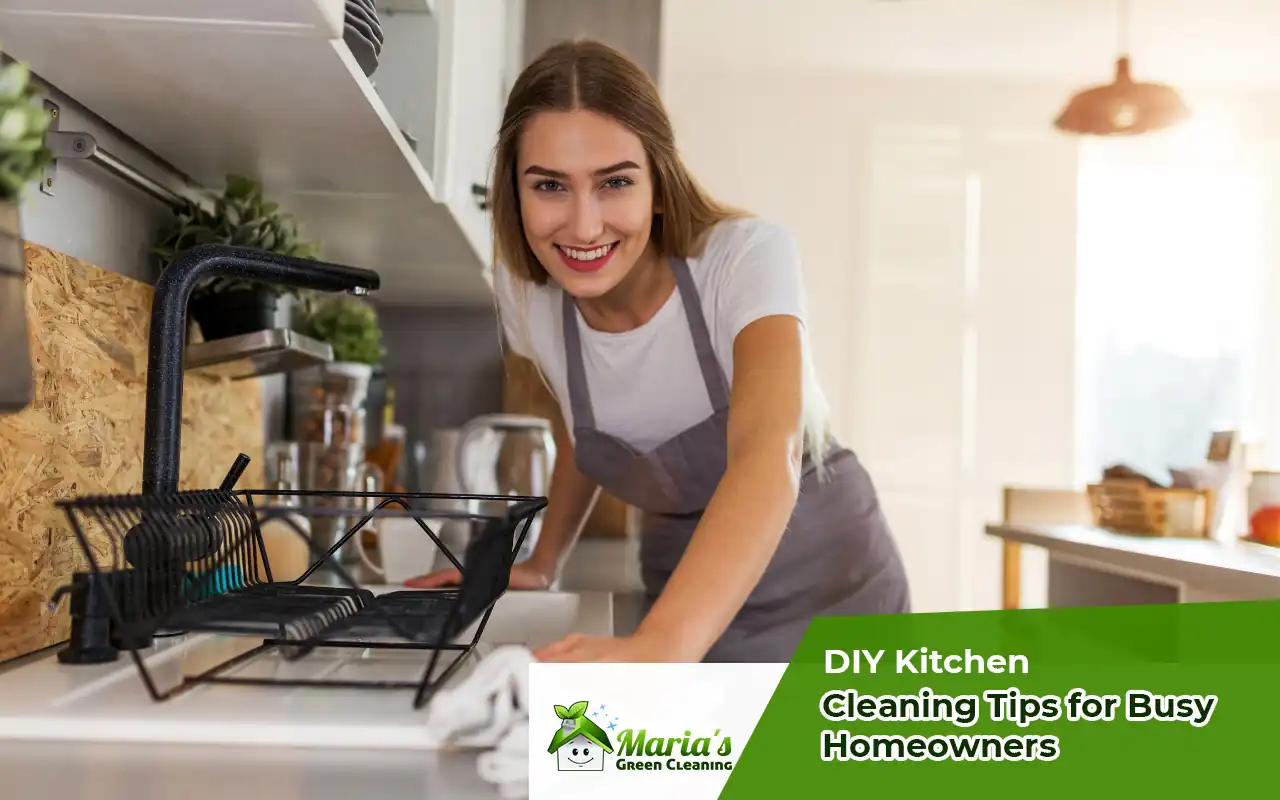 DIY kitchen cleaning tips for busy homeowners.