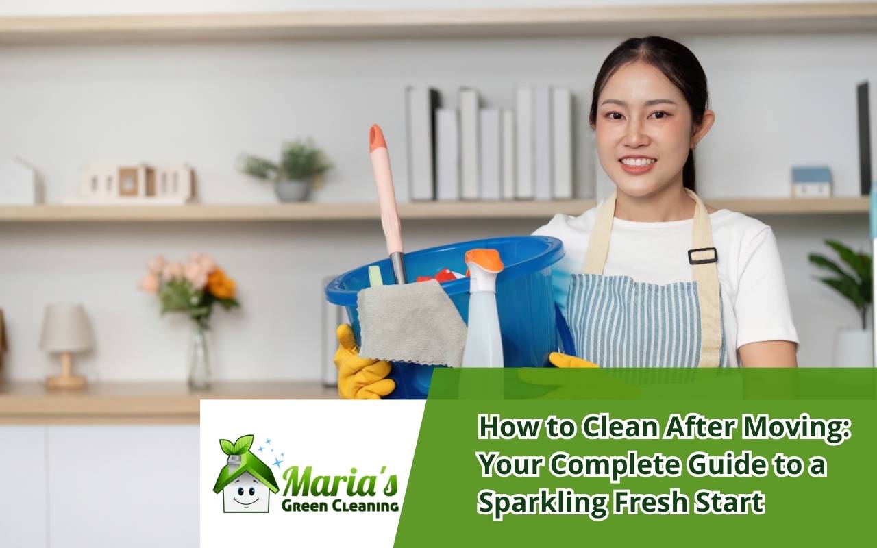 Dusting and vacuuming living room to maintain freshness after moving.