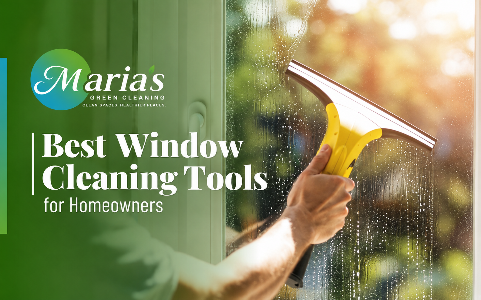 Professional-grade squeegee for cleaning windows