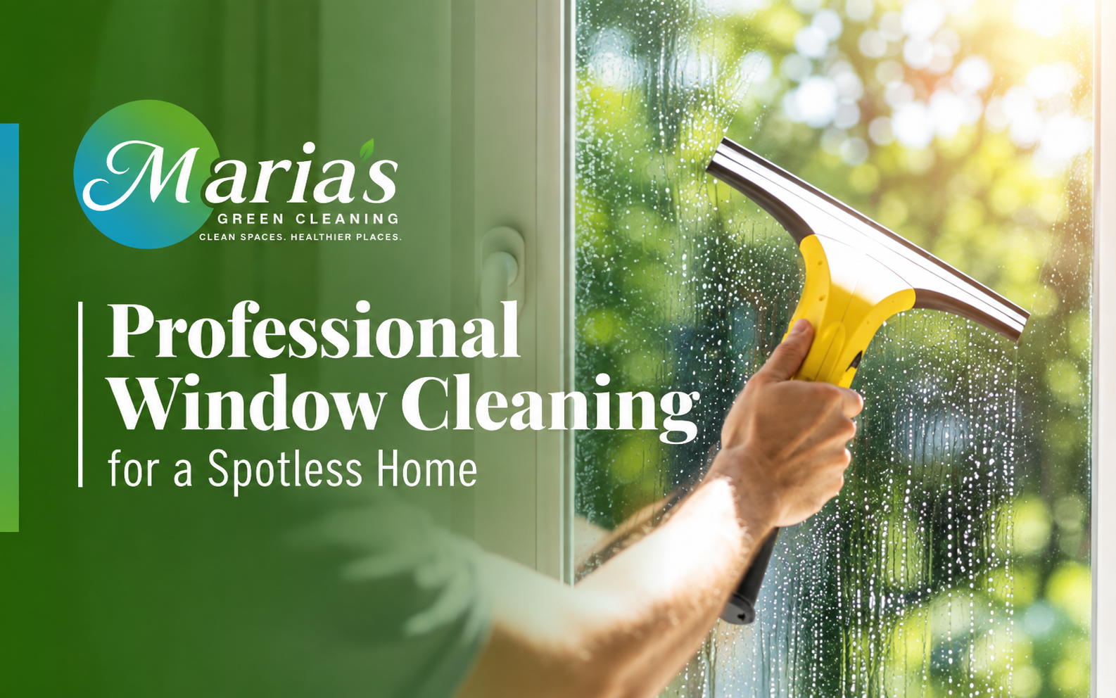 Tools used for professional window cleaning
