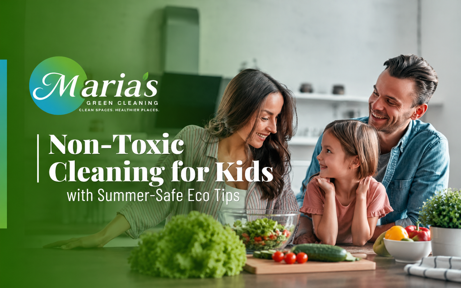 Non-toxic cleaning for kids with summer-safe eco tips by Maria's Green Cleaning