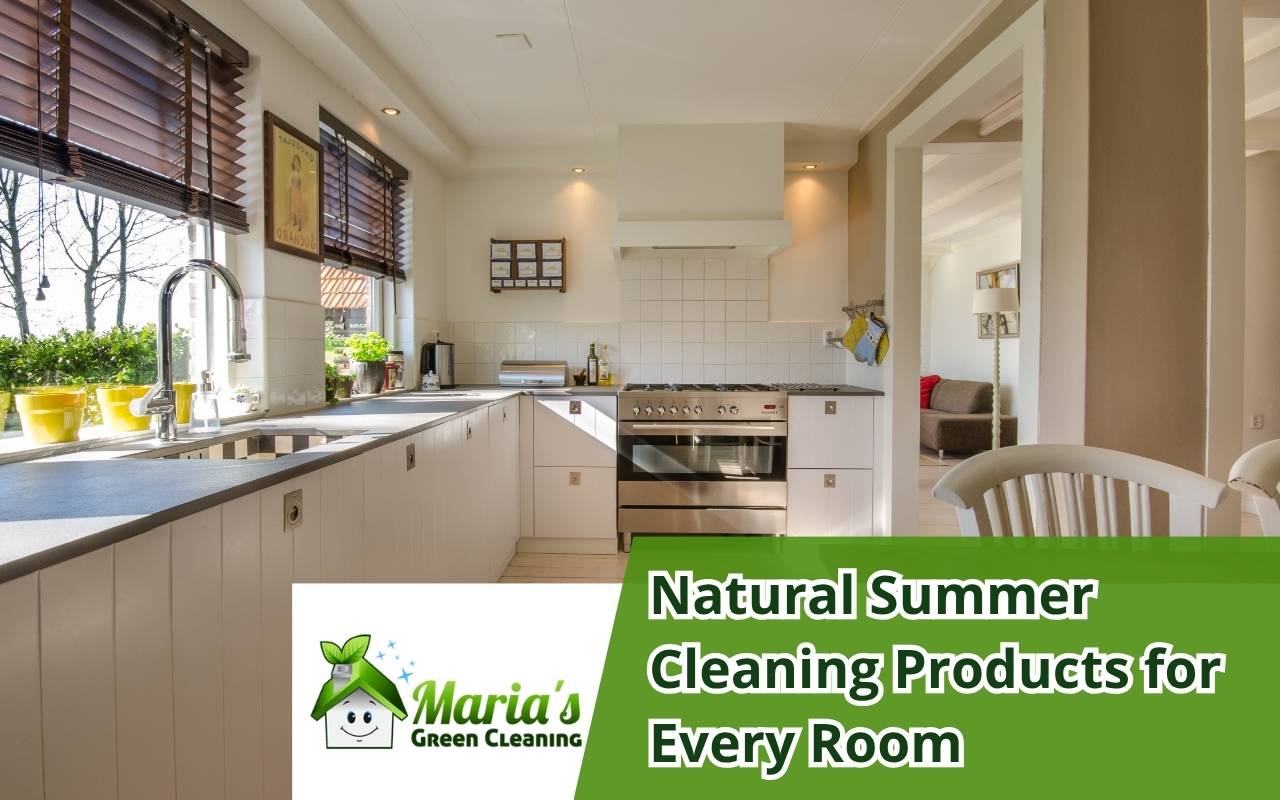 Natural cleaning products labeled safe for kids and pets