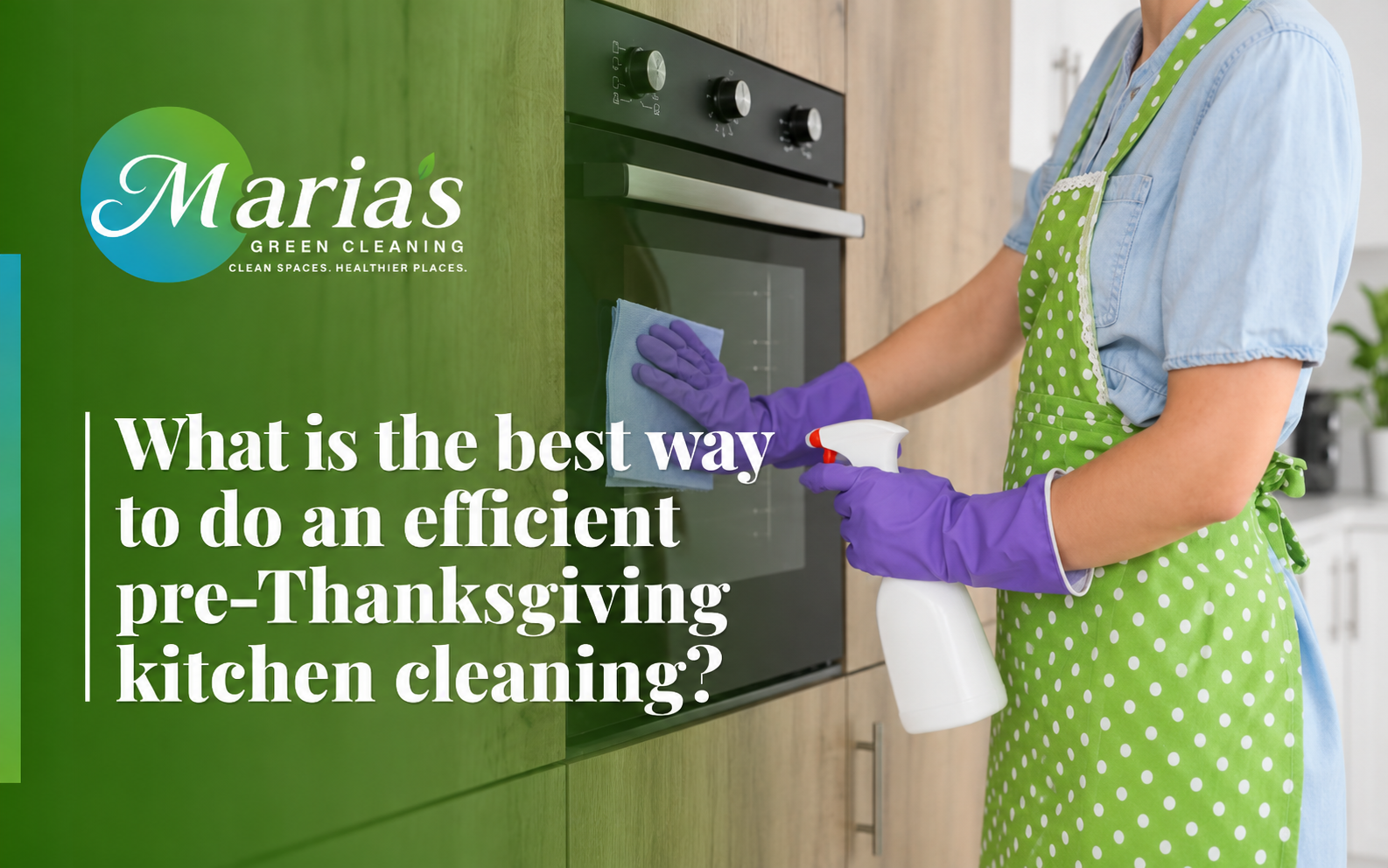 Oven cleaning process as part of Pre-Thanksgiving kitchen cleaning