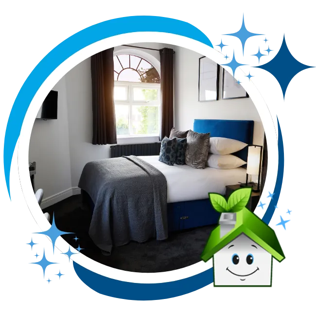 Cleaning team preparing rental property for move in near Halstead Ave