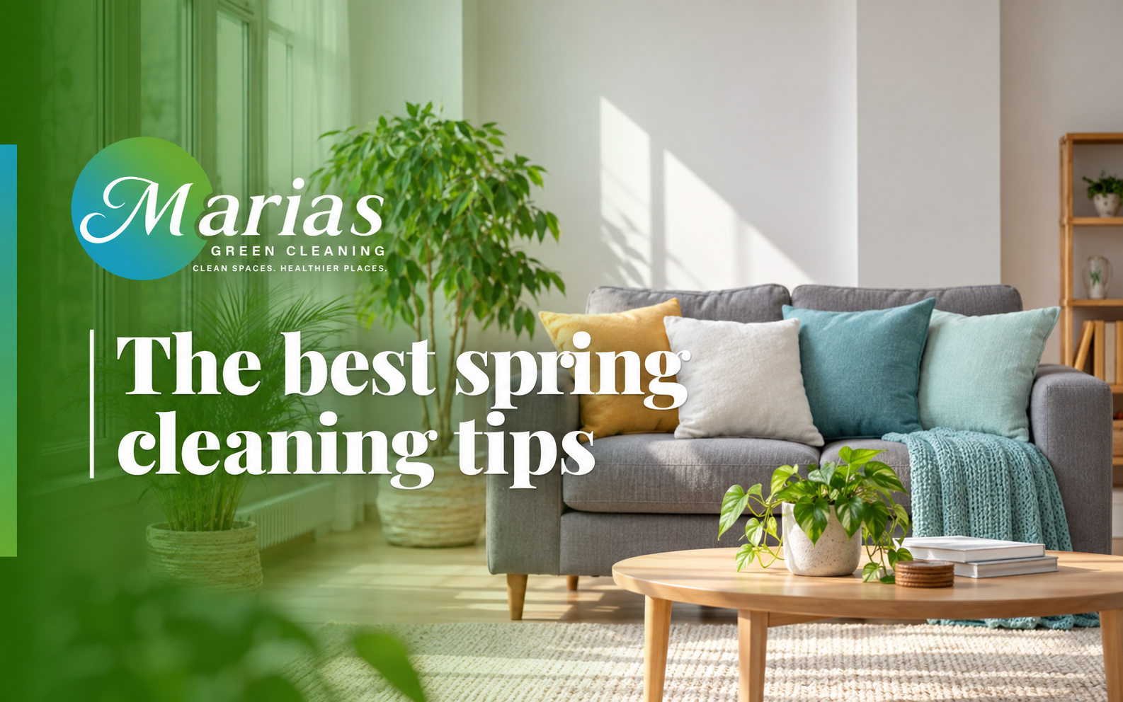 Spring cleaning tips for a bright, clutter-free living room