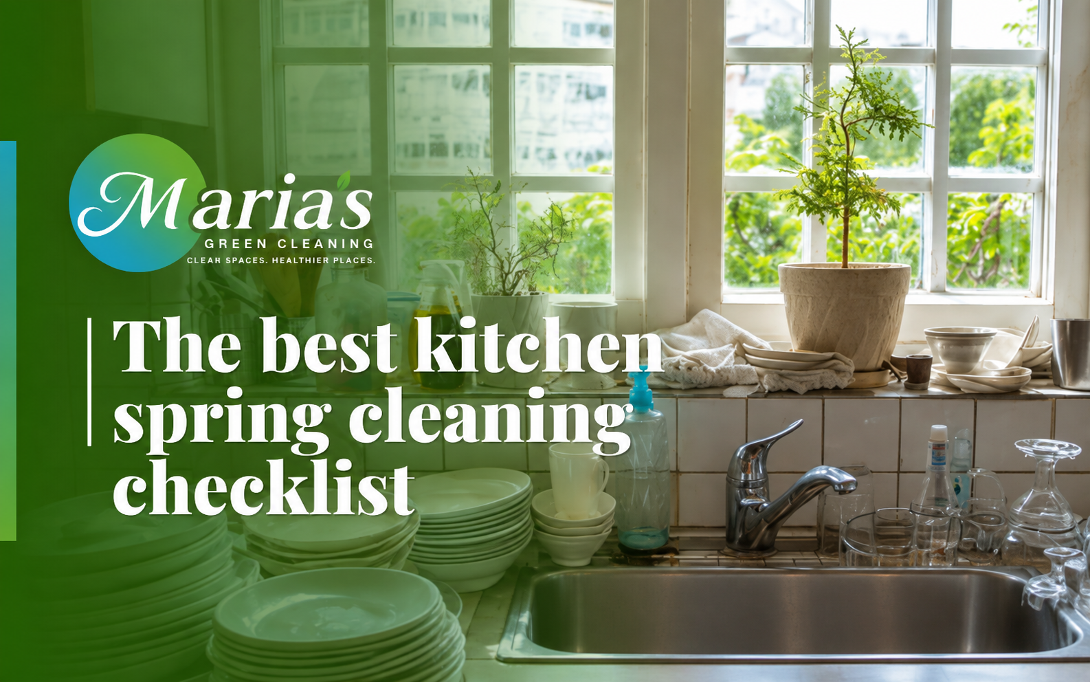 Kitchen spring cleaning checklist with a spring pantry cleaning work.
