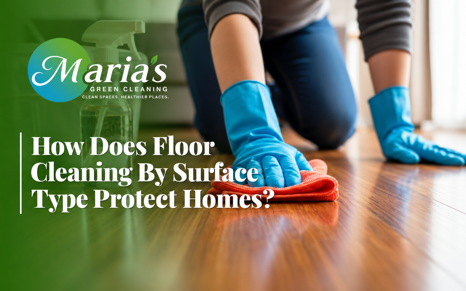 Floor cleaning by surface type for tile and laminate floors
