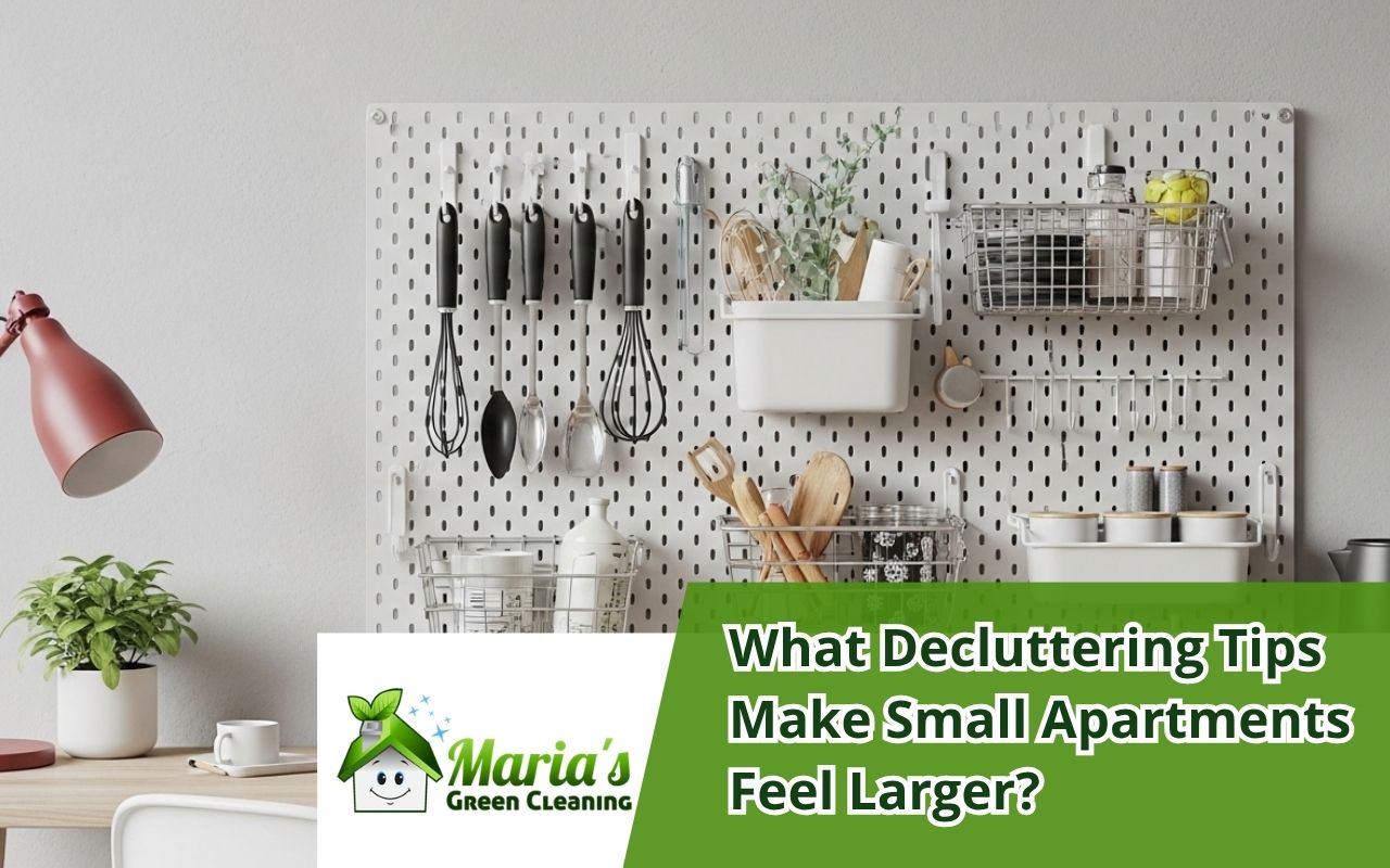 decluttering tips for small apartments with vertical storage