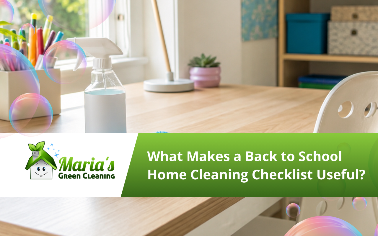Back to school home cleaning checklist for a clean study area