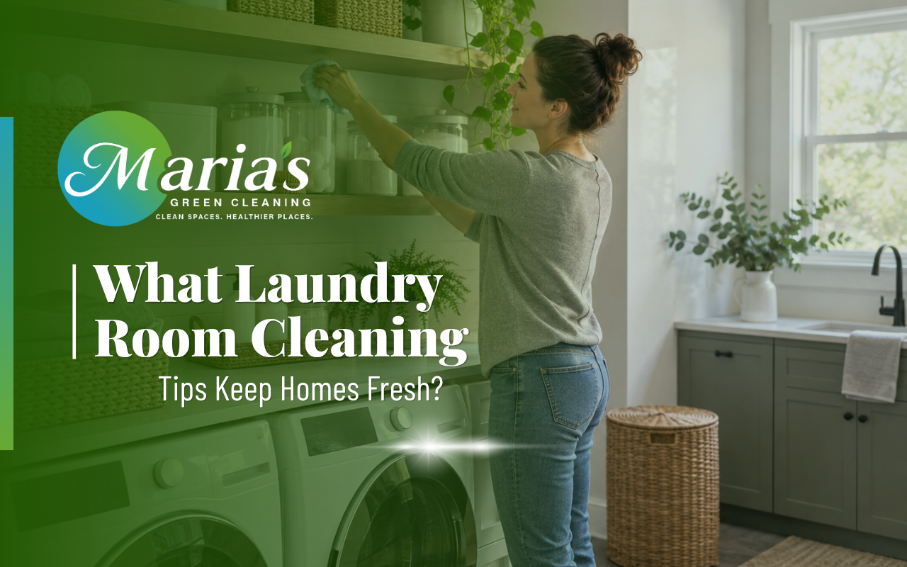 laundry room cleaning tips for organized shelves and supplies
